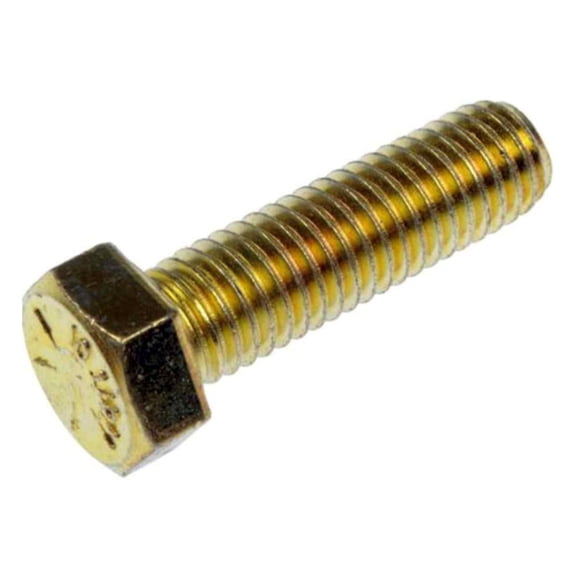 KarParts360 Cap Screws | Steel | Yellow Zinc | Gold | Hex Head Drive Type | Coarse Thread Type | 1/2-13 By 1-3/4 Callout Size