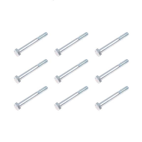 KarParts360 Cap Screws | Steel | Zinc | Silver | Hex Head Drive Type | Coarse Thread Type | 3/8-16 By 3 Inches Callout Size