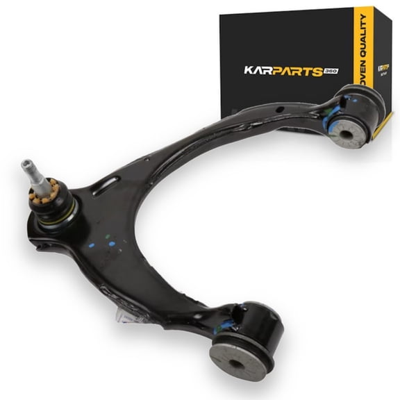 KarParts360 For Chevy Avalanche 2007-2013 Control Arm Passenger Side | Front | Upper | Steel | Press In Ball Joint | Grooved Ball Joint Stud | Rubber Bushing | Irregular