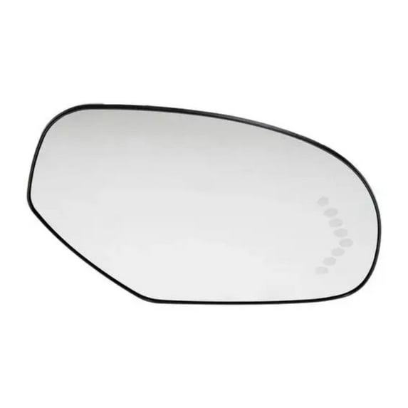 KarParts360 For Chevy Avalanche/Tahoe 2007 2008 Door Mirror Glass Passenger Side | Heated | Plastic Material | Snap On Attachment | Black | Electric Mirror Adjustment | 10 Inches Diameter | 15886196