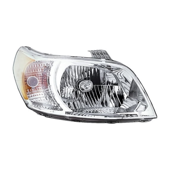KarParts360 For Chevy Aveo5 2010 2011 Hatchback Headlight Passenger Side | Clear Lens | Chrome Housing | Low/High Beam Type | Reflector Type | Excluded Accent Light | GM2503354 | 114-01293R, 96995734