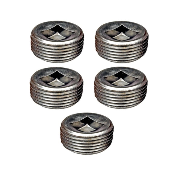 KarParts360 For Chevy Beretta/Corsica 1992 93 94 95 1996 Cylinder Head Plugs | 5 Pieces | Steel Material | 0.7 Inches Closed End Diameter | 0.53 Inches Open End Diameter | Replacement For 25522466