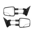 thumbnail image 1 of KarParts360 For Chevy C1500/C2500 Suburban 1999 Door Mirror Driver & Passenger Side | Pair Manual Glass | Non-Heated | Foldaway | Textured Black | w/ Spot Mirror | Extendable Towing Mirror | GM132210, 1 of 5