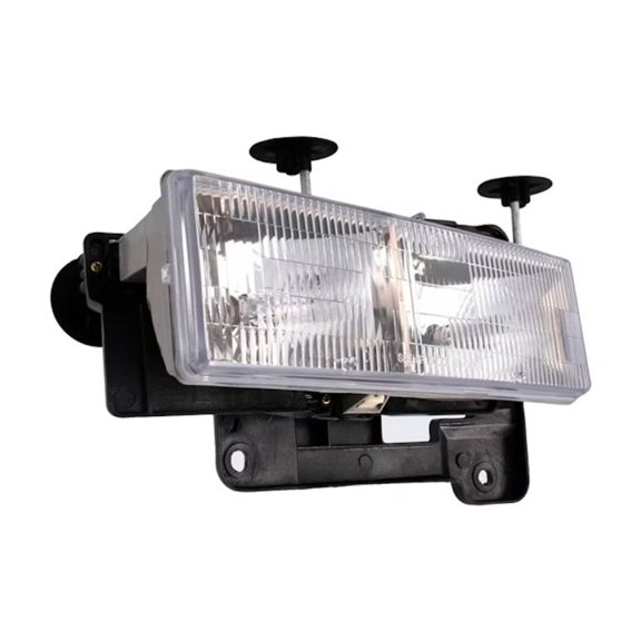 KarParts360 For Chevy C2500 1994-2000 Headlight | Clear Lens Color | Plastic Lens Material | Clear Bulb Color | Street Legal | 12.8 Voltage | Replacement For 15034929, 15602613