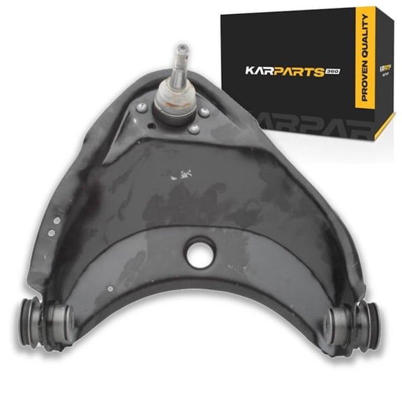 KarParts360 For Chevy C2500 90-00 Control Arm and Ball Joint Driver Side | Front | Upper | Steel Control Arm | Bolt In | Threaded Ball Joint Stud | Black | 16.38 Inches Maximum Length