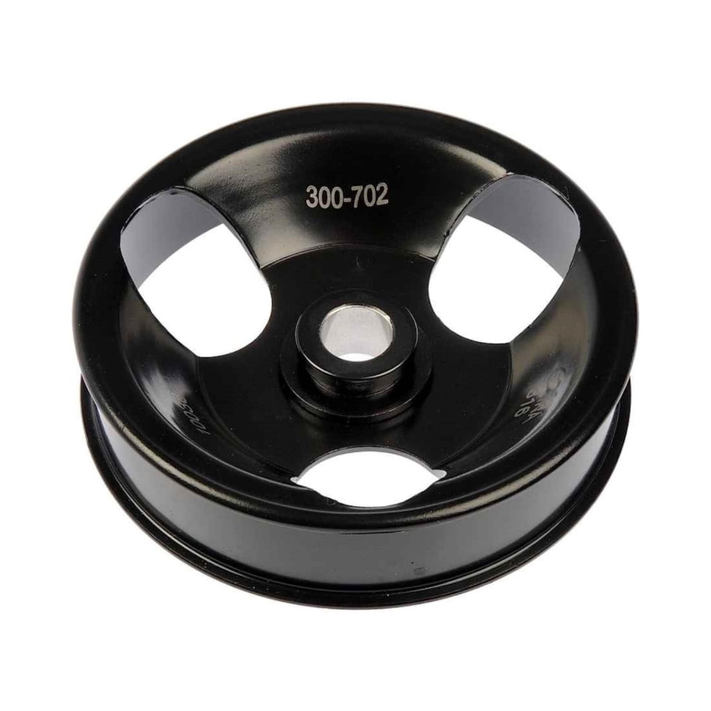 KarParts360 For Chevy C2500/C3500/K2500 1997 1998 1999 2000 Engine Vacuum Pump Pulley | Black Housing Color | Steel | Serpentine Belt Type | Black Color | Smooth Pulley Type/Grooves | For 15589757