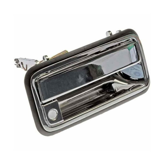 KarParts360 For Chevy C35 1990 91 92 93 1994 Exterior Door Handle Passenger Side | Front | Metal Material | Chrome Finish | With Key Lock Hole | Replacement For 15968162CH
