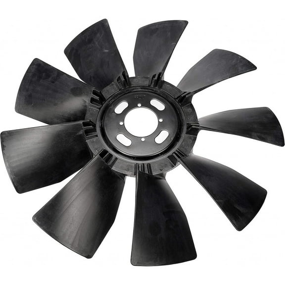 KarParts360 For Chevy C7500/C6500 Kodiak/C8500 2003 04 05 06 2007 Radiator Fan Blade | Plastic Cable | Black | Pusher Airflow | Forward Align Fin 2.5MM Thickness | For 15011513