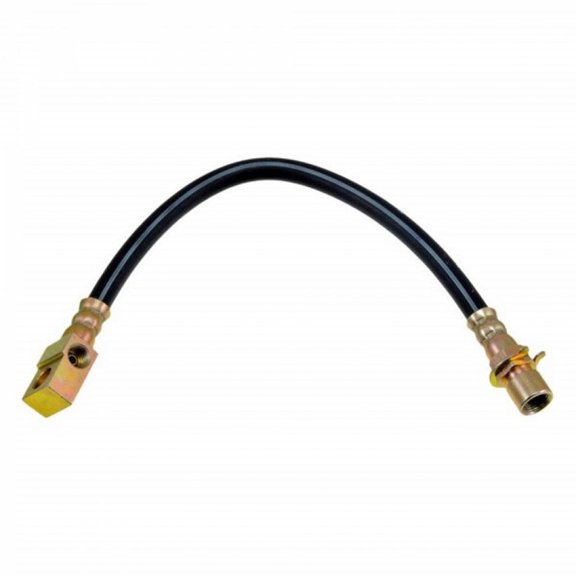 KarParts360 For Chevy Caprice 1991 92 93 94 95 1996 Brake Hose | Treated Steel End 1 Fitting | 12 inches Axis 1 Length | Black Color | Flexible Hose Type | Junction End 1 Fitting Type