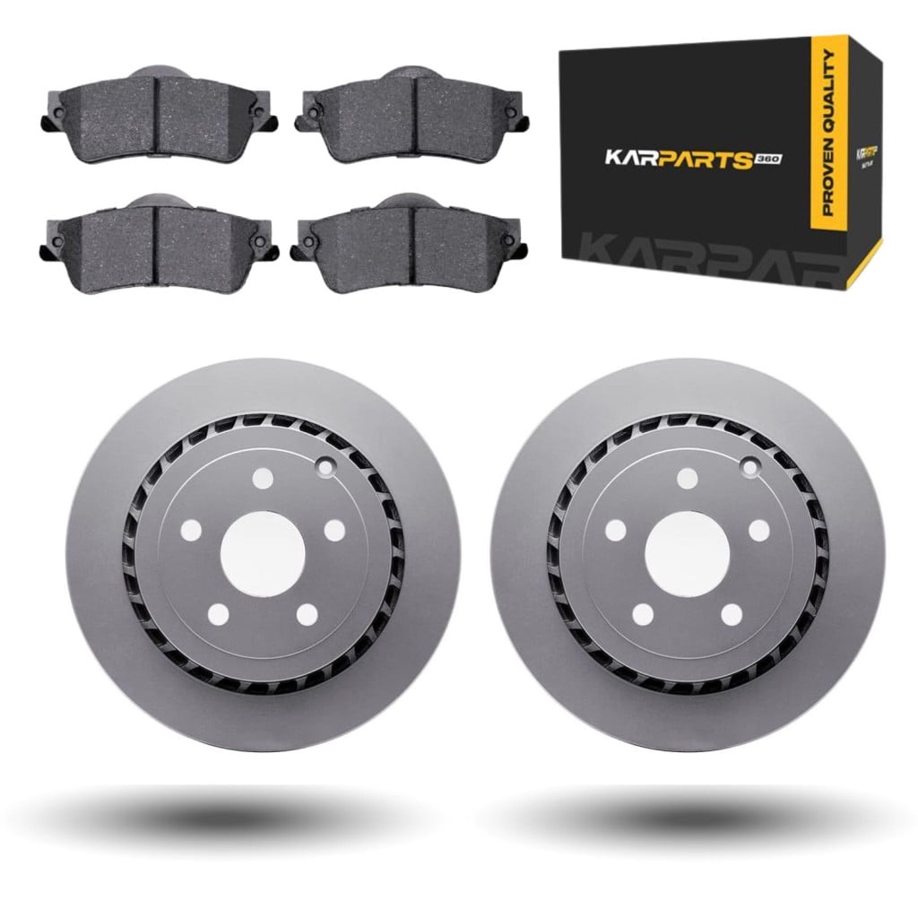 KarParts360 For Chevy Caprice 2011-2017 Brake Set Rear | Cast Iron ...