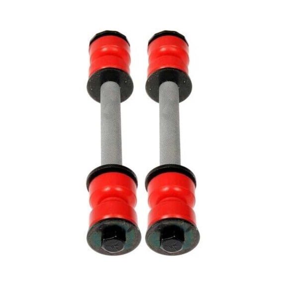 KarParts360 For Chevy Cargo Van 1997 1998 1999 2000 Stabilizer Bar Link Set | Steel Material | Coated Finish | Polymer Bearing | Rubber Bushing | Threaded End 1 | Bushing End 2 | For 9U2Z5A486A