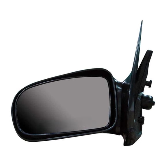 KarParts360 For Chevy Cavalier 1995-2005 Door Mirror | Black Housing | Plastic Material | Manual Adjustment | Screws Attachment | Non-powered Mirror | 3 Mounting Hole Quantity | For 10362466, 2262594
