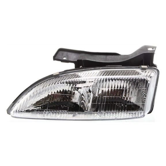 KarParts360 For Chevy Cavalier 1995 96 97 98 1999 Headlight Assembly Passenger Side | Composite | With Bulbs | Clear Lens | Replacement For GM2503130 | 16523442
