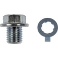 thumbnail image 1 of KarParts360 For Chevy Chevy 1996-2012 Oil Drain Plug Standard | Steel Material | 3 Bolt Grade | Silver Color | Conventional Drain Method | Gasket Or Seal Included | 0B6S710404A, 11517-85Z00, 1 of 4
