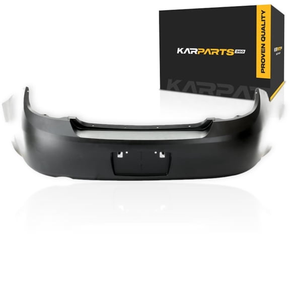KarParts360 For Chevy Cobalt 2005 06 07 08 09 2010 Sedan Bumper Cover | Rear | Primed | With License Plate Provision | LS/LT Model | Replacement For GM1100703 | 12336076