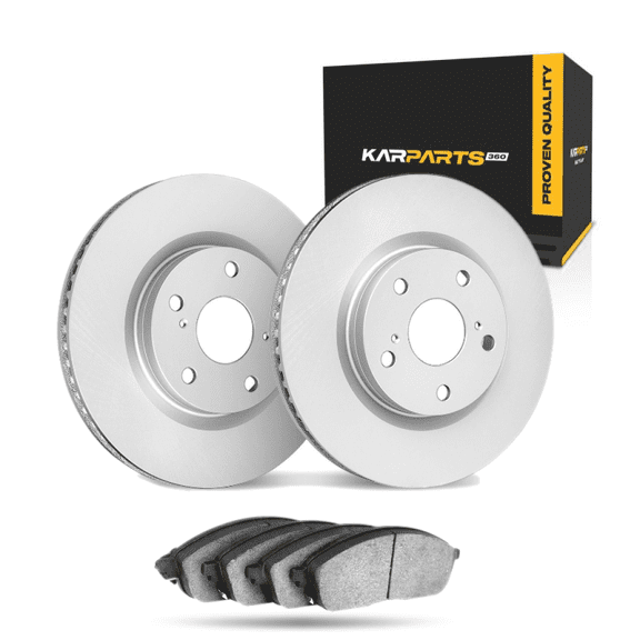 KarParts360 For Chevy Corvette 1990 91 92 93 1994 Brake Rotor Set Front | Cast Iron | Vented | Performance / Racing Driving Style | Plain Style | 139.7 Millimeters / 5.50 Inches Bolt Circle | 5 Lugs