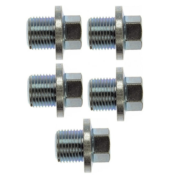 KarParts360 For Chevy Corvette 1990 91 92 93 94 1995 Engine Oil Drain Plug | Steel | 2 Bolt Grade | Silver Color | Conventional Drain Method | With Gasket Or Seal | Replacement For 10110927