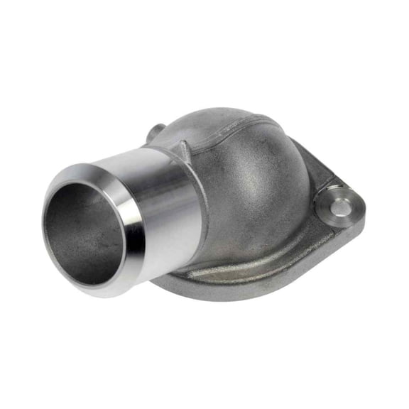 KarParts360 For Chevy Corvette 2020 21 22 23 24 2025 Engine Coolant Thermostat Housing | Metal Material | Natural Finish | 0.32 Inches Flange Thickness | 25 Degrees Housing Neck Angle | For 12587395