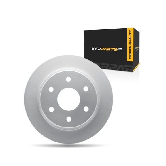 KarParts360 For Chevy Express 1500/2500/3500 2003-2014 Brake Rotor | Rear | Cast Iron | Rotors Only Design | Vented | Plain Rotor Style | 139.7 Millimeters / 5.50 Inches Bolt Circle | 6 Lug Holes