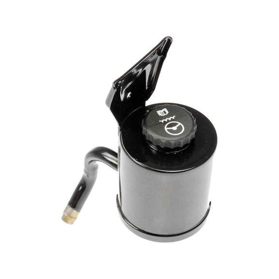 KarParts360 For Chevy Express 2500/Express 3500 2003-2023 Power Steering Reservoir | Metal Material | Matte Finish | Black Color | With Cap And Dipstick | Replacement For 25736885, 26095244