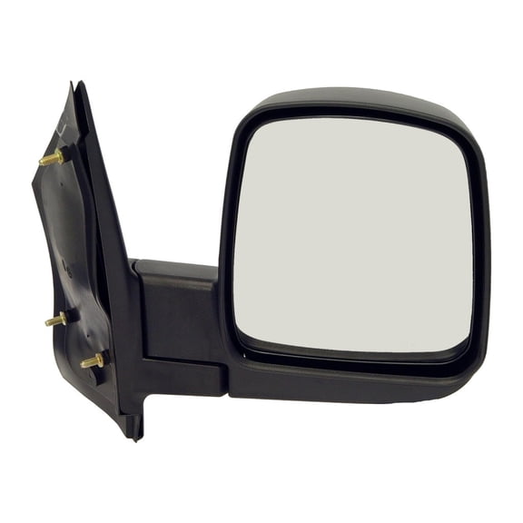 KarParts360 For Chevy Express 3500/1500/2500 2003 04 05 06 2007 Door Mirror | Plastic | Black Housing | Rectangular Glass | Manual Adjustment | Screws Attachment | Replacement For 15117632