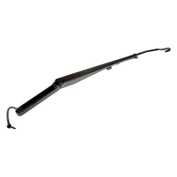 KarParts360 For Chevy Express 3500 1996-2014 Wiper Arm | Steel, Plastic, Rubber Material | Spine / Flange Nut Attachment Method | Black Color | 25.5 Inches Length | Spray Nozzle