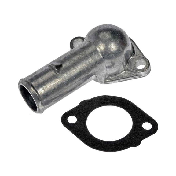 KarParts360 For Chevy Express 3500 1998 Engine Coolant Thermostat Housing | Metal Material | Natural Finish | 180 Degrees Housing Neck Angle | 1.25 Inches Outside Diameter | Replacement For 12554528