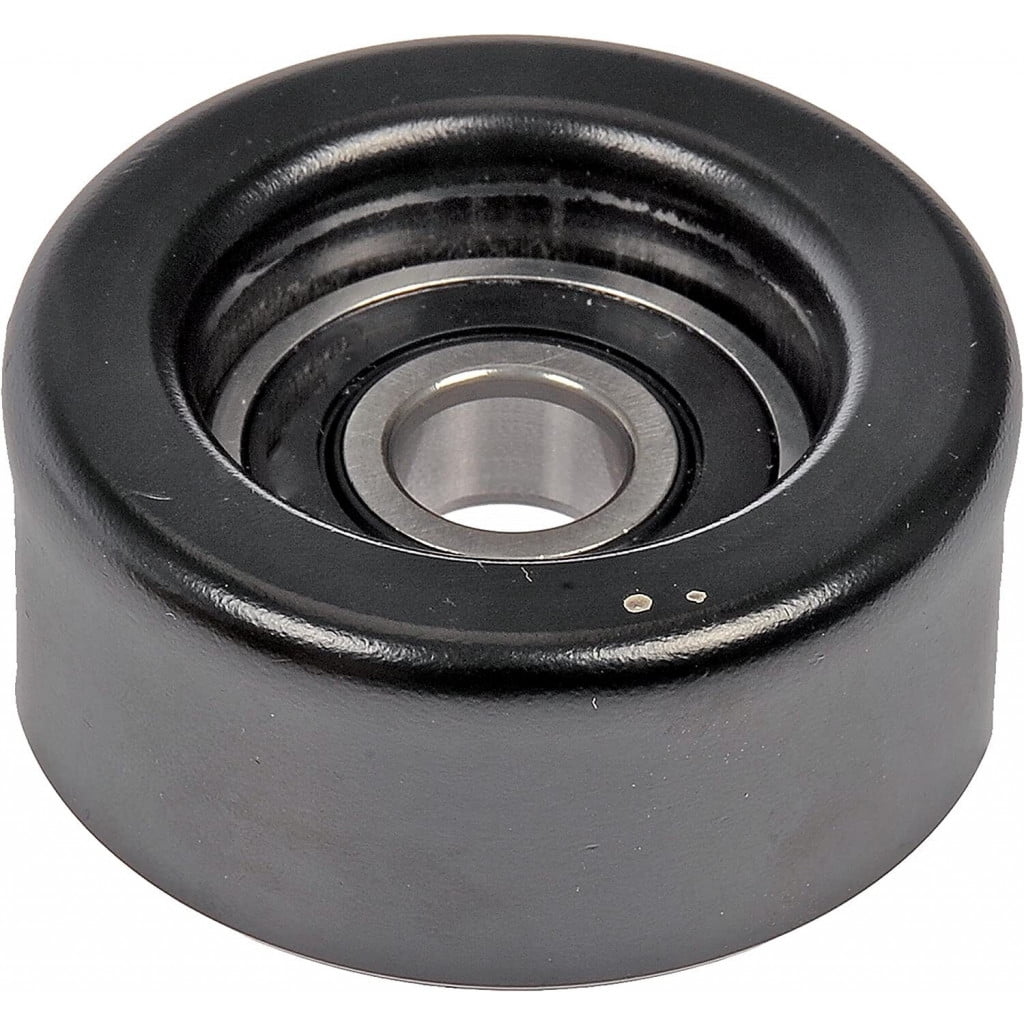 KarParts360 For Chevy Express 3500/2500 2014 2015 2016 Idler Pulley | Steel Black | Serpentine Belt 45MM Inside Diameter | 1 Mounting Hole | 1 Pulley Bearing | Replacement For 04317RCA305, 06E903341A