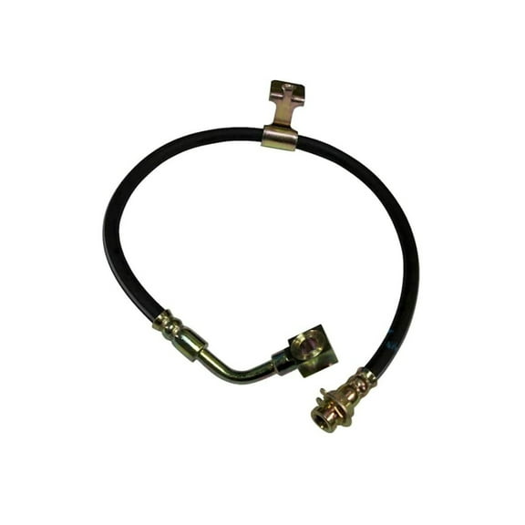 KarParts360 For Chevy G10/G20 1990 91 92 93 94 1995 Brake Hydraulic Hose | Stamped Steel Bracket | Black | Treated Steel End 1 Fitting | Banjo End 1 Fitting | Replacement For 17980081, 18032002