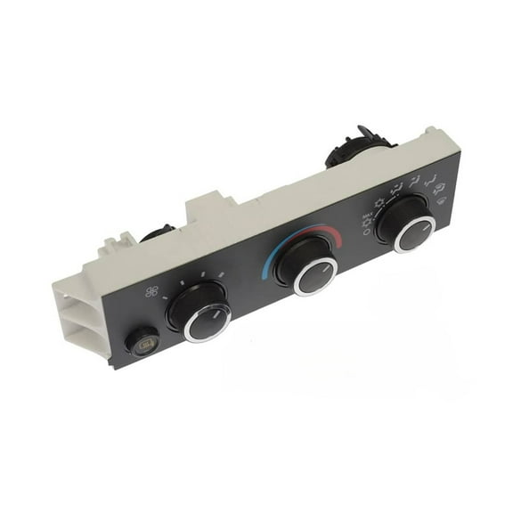 KarParts360 For Chevy G30 1996 Climate Control Module | Black, White Housing | Manual Control | Bolt On Mounting | Blade Terminal | Male Connector | Male Terminal Gender | For 15773677, 15773679