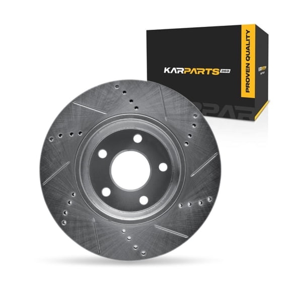 KarParts360 For Chevy HHR 2008 2009 2010 Disc Brake Rotor | Silver | 26 Millimeters / 1.02 Inches Nominal Thickness | 296 Millimeters / 11.65 Inches Outside Diameter | 5 Stud/Lug Hole