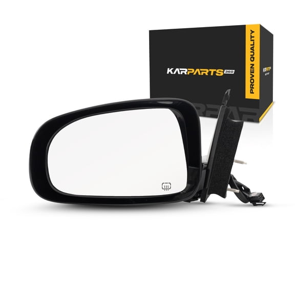 KarParts360 For Chevy Impala 2000 01 02 03 04 2005 Door Mirror Driver Side | Power | Non-Foldaway | Heated | Paintable | Black | Replacement For GM1320243 | 10331512