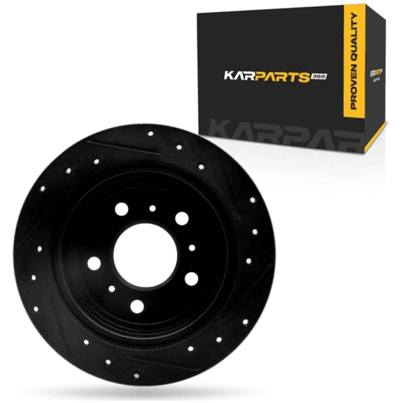KarParts360 For Chevy Impala 2006 07 08 09 2010 Brake Rotor Rear, Driver Side | Cast Iron | Solid | 11 Millimeters/0.43 Inches Nominal Thickness | 278 Millimeters/10.94 Inches Outside Diameter