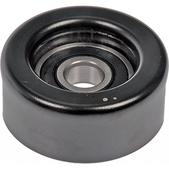 KarParts360 For Chevy Impala 2007 08 09 10 2011 Idler Pulley | Steel | Black | Serpentine Belt | 45MM Inside Diameter | 1 Mounting Hole | 1 Pulley Bearing | Replacement For 04317RCA305, 06E903341A