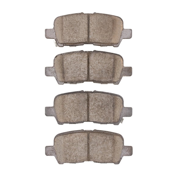 KarParts360 For Chevy Impala Limited 2014 2015 2016 Disc Brake Pads | Ceramic Friction | Mechanical Pad Wear Sensor | 43.7mm/1.72in Inner Height | 109mm/4.29in Inner Width | 43.7mm/1.72in Outer Heigh