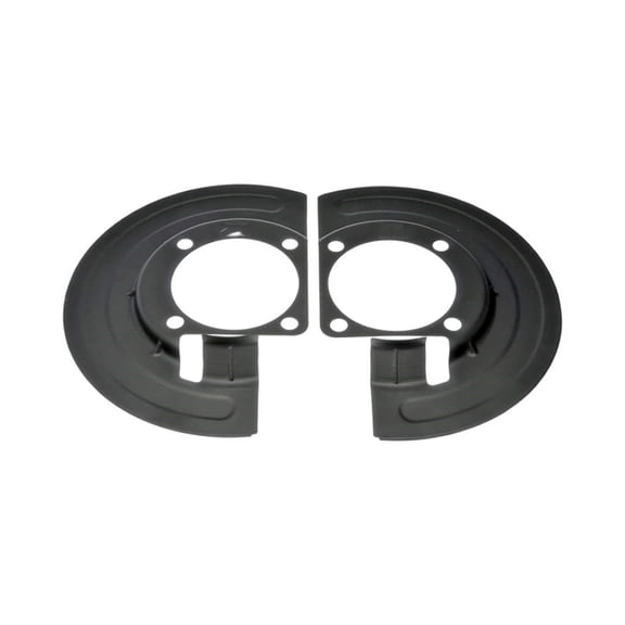 KarParts360 For Chevy K2500/K3500 1995 96 97 98 99 2000 Brake Dust Shield | 2 Pieces | Steel Material | Disc Type | Black Color | 4 Lug Hole | 4 Mounting Hole | Replacement For 15959653, 15959654