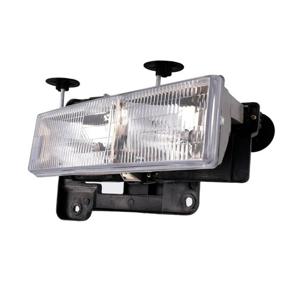 KarParts360 For Chevy K3500 1994-2000 Headlight | Clear Lens Color | Plastic Lens Material | Clear Bulb Color | Street Legal | 12.8 Voltage | Replacement For 15034930, 1590001