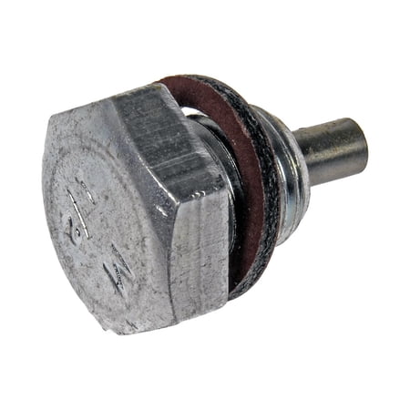 KarParts360 For Chevy LLV 1994 Oil Drain Plug | Steel Material | Silver Color | 2 Bolt Grade | Conventional Drain Method | Replacement For 23011420, 2372661