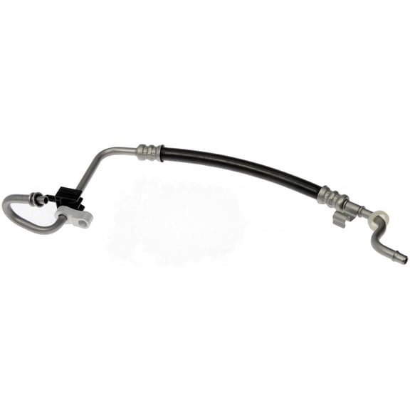 KarParts360 For Chevy Malibu 2008 09 10 11 2012 Transmission Oil Cooler Hose | Black; Silver Housing | Steel | Flexible | Flange End 2 | Quick Disconnect End 1 | Replacement For 20793279, 25821785