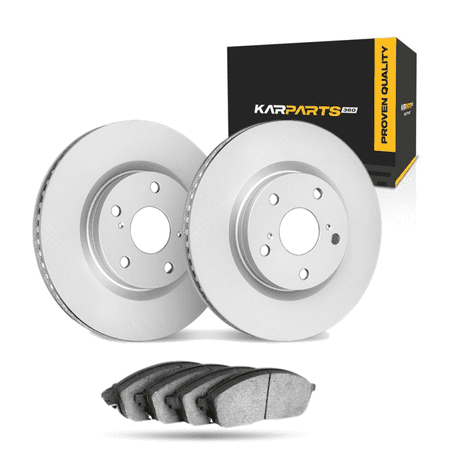 KarParts360 For Chevy S10 1994-2003 Brake Rotor Set Front | Cast Iron | Vented | Performance / Racing Driving Style | Plain Rotor Style | 114.3 Millimeters / 4.50 Inches Bolt Circle | 5 Lugs