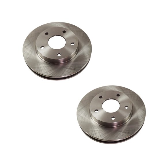 KarParts360 For Chevy S10 1998 1999 2000 Brake Discs | Front | 2-Wheel Set | Cast Iron | Natural | Plain Surface | 10.76 Inches Disc Diameter | Replacement For 15733699
