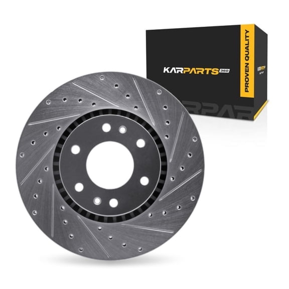 KarParts360 For Chevy SSR 2003 2004 2005 Brake Rotor Front, Passenger Side | Cast Iron | Silver Finish | 29 Millimeters/1.14 Inches Nominal Thickness | 325 Millimeters/12.80 Inches Outside Diameter