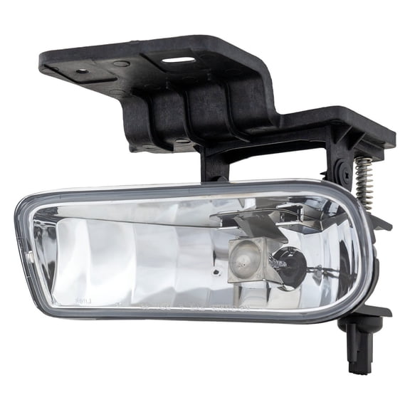 KarParts360 For Chevy Silverado 1500 1999 2000 2001 2002 Fog Light Assembly Driver Side | Front | Rectangular | With Bulbs | With Mounting Bracket | Replacement For GM2592113 | 10368476