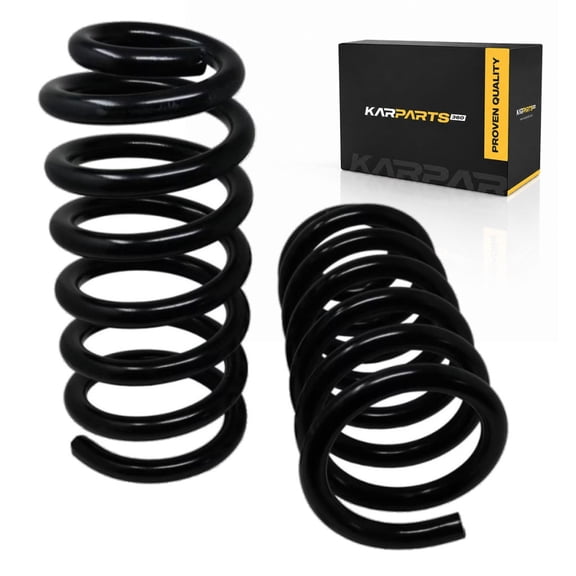 KarParts360 For Chevy Silverado 1500 2007-2013 Coil Spring Set Front | Gold Classification | Black | 2344 Pounds Load Rate Front | 9.5 in. Front Spring Compressed Length