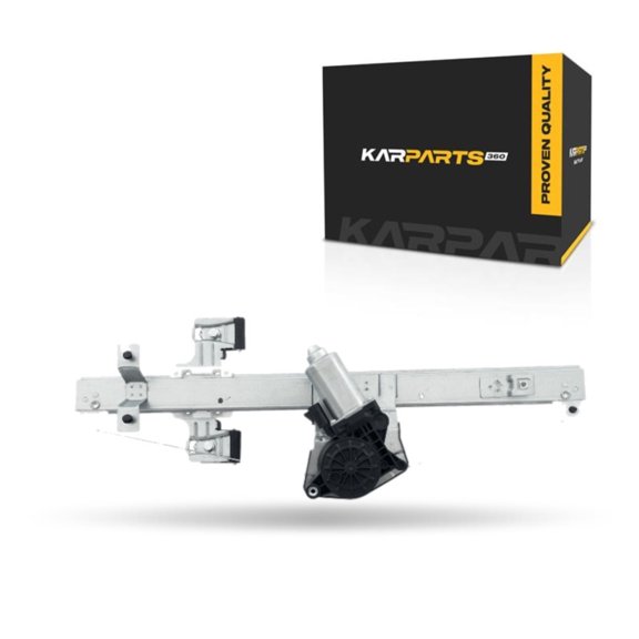 KarParts360 For Chevy Silverado 1500 2007-2013 Window Regulator Passenger Side | Rear | Extended Cab Pickup | Power | With Motor | Replacement For GM1551150 | 25885885