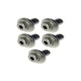 thumbnail image 1 of KarParts360 For Chevy Silverado 1500 2020 21 22 23 24 2025 Engine Oil Drain Plugs | 5 Pieces | Steel/Rubber | Silver | Coarse Thread Type | 5 Bolt Grade | Conventional Drain Method | For 55577568, 1 of 4