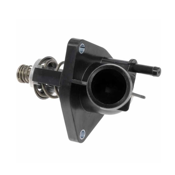 KarParts360 For Chevy Silverado 1500/2500 2014 15 16 17 2018 Integrated Thermostat Housing Assembly | Plastic | Black | Gasket | 3.33 Inches Flange Length | 0.4 Inches Flange Thickness | For 12650534