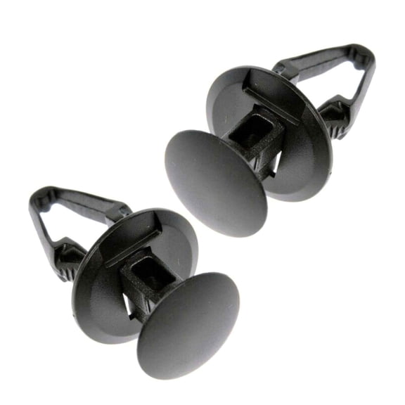 KarParts360 For Chevy Silverado 1500/Corvette 2014 15 16 17 2018 Cowl Retainers | Plastic | Black | 0.6 Inches Face Diameter | 0.34 Inches Fastener Hole Size | 2 Pieces | For 11589293, W712196-S300