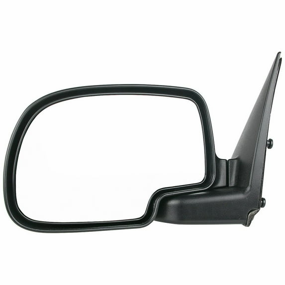 KarParts360 For Chevy Silverado 1500 HD Classic/Silverado 2500 HD Classic 2007 Door Mirror Driver Side | Black | Manual | Plastic | Foldaway Type | Clear Glass | Rectangular Glass | 15037957, 1504818