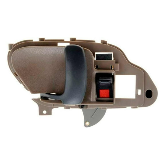 KarParts360 For Chevy Silverado 1995 1996 1997 Interior Door Handle | Metal | Textured Finish | Brown | Lockable | Irregular Shape | Replacement For 15708051